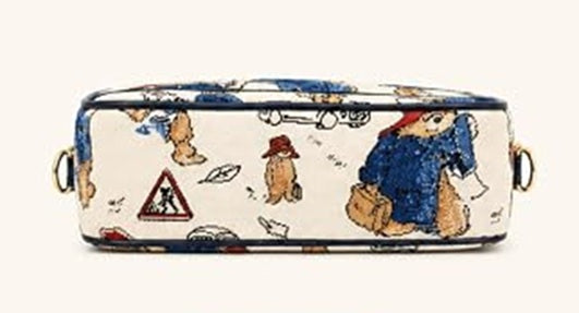 Signare Tapestry Camera Hip Cross Body Bag - Paddington Bear Cream
