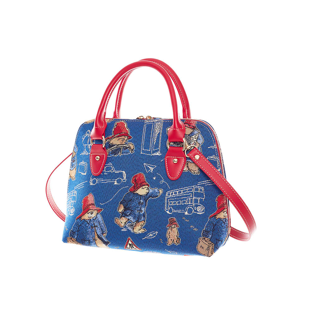 Signare Tapestry Paddington Bear Convertible Weekend Bag – Blue & Red