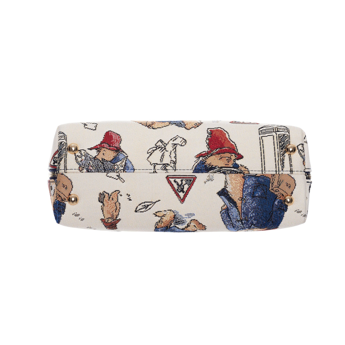 Signare Tapestry Convertible Grab & Shoulder Bag - Paddington Bear Cream Blue