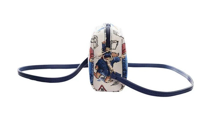 Signare Tapestry Hip Travel Bag - Paddington Bear Cream Blue