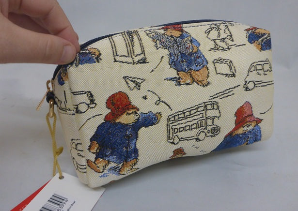 Signare Tapestry Hip Travel Bag - Paddington Bear Cream Blue