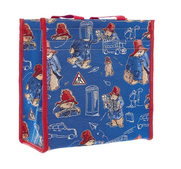 Signare Tapestry Paddington Bear Blue Shopper Tote Bag