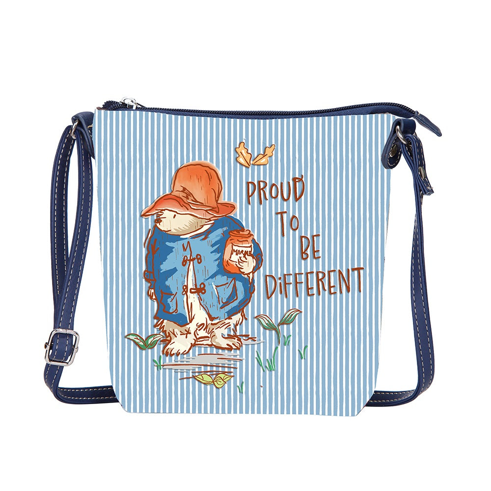 Signare Tapestry Paddington Bear Marmalade 'Proud to be Different' Crossbody Sling Bag