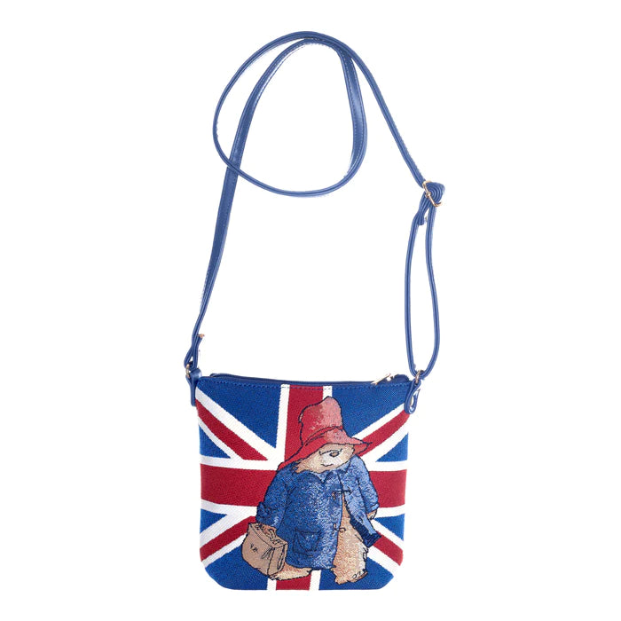 Signare Tapestry Paddington Bear Union Jack Crossbody Sling Bag