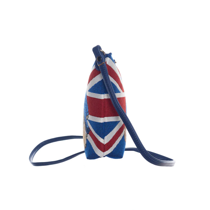 Signare Tapestry Paddington Bear Union Jack Crossbody Sling Bag