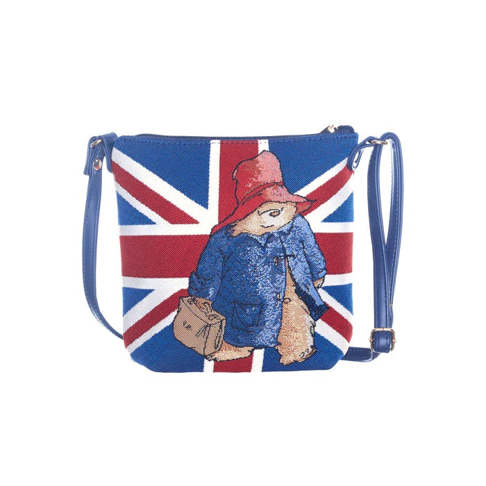 Signare Tapestry Paddington Bear Union Jack Crossbody Sling Bag