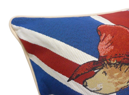 Signare Tapestry Throw Cushion Cover 45cm - Paddington Bear Union Jack