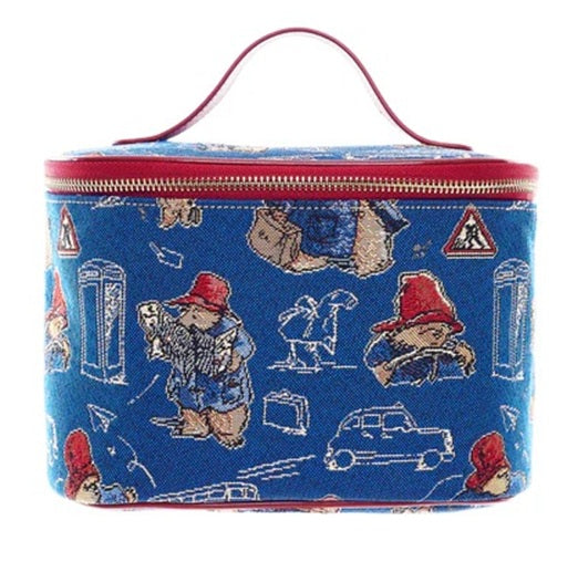 Signare Tapestry Vanity Cosmetic Bag - Paddington Bear Blue