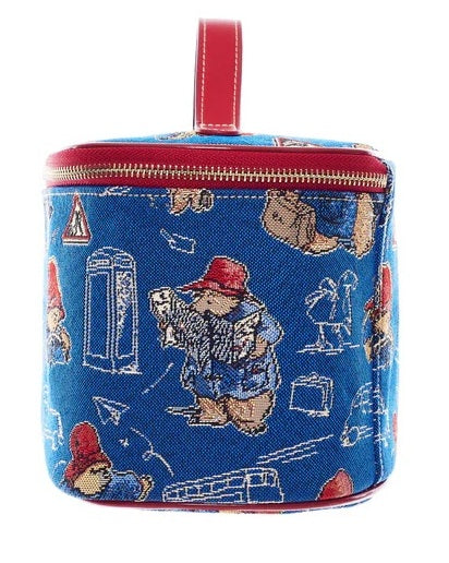 Signare Tapestry Vanity Cosmetic Bag - Paddington Bear Blue