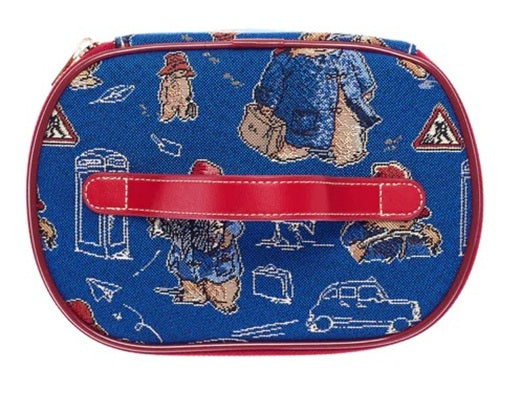 Signare Tapestry Vanity Cosmetic Bag - Paddington Bear Blue