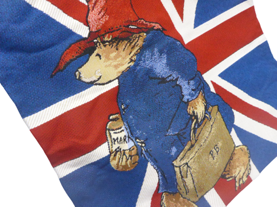 Signare Tapestry Flat Shopper Tote Bag - Paddington Bear Union Jack