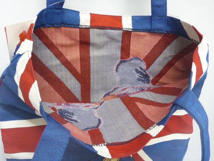 Signare Tapestry Flat Shopper Tote Bag - Paddington Bear Union Jack
