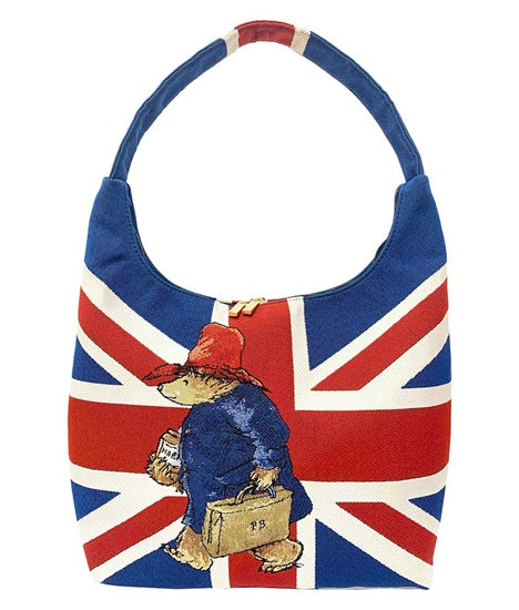 Signare Tapestry Hobo Slouch Bag - Paddington Bear Union Jack