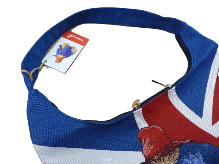 Signare Tapestry Hobo Slouch Bag - Paddington Bear Union Jack