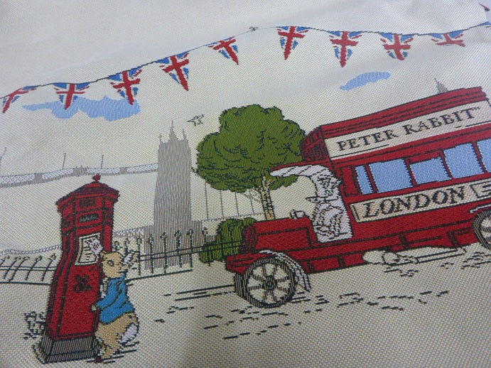 Signare Tapestry Flat Tote Shopper Bag - Peter Rabbit Victorian London