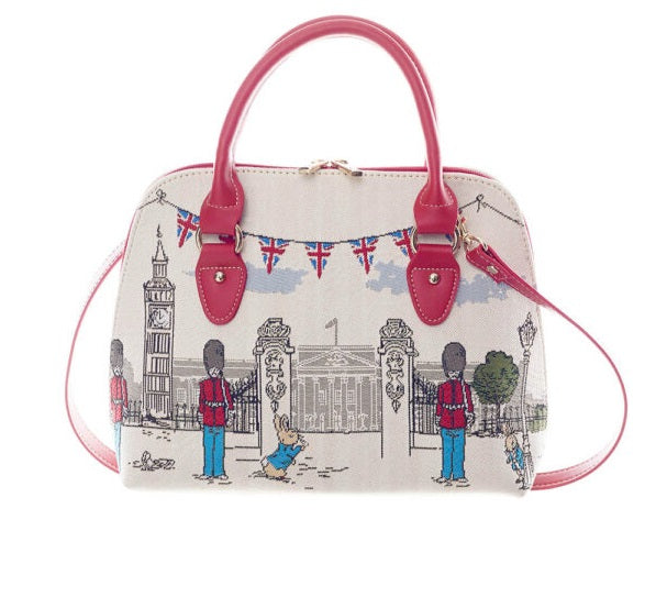 Signare Tapestry Convertible Grab & Shoulder Bag - Peter Rabbit Victorian