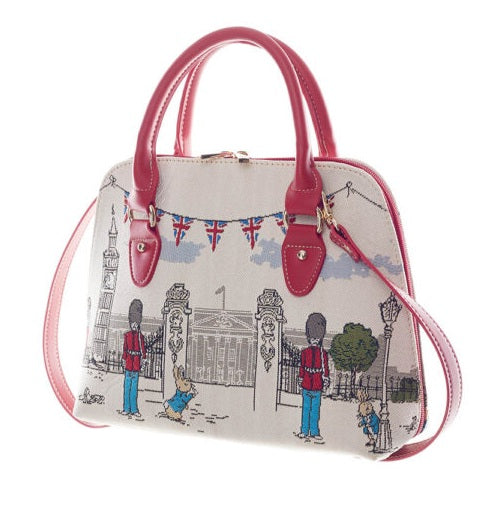 Signare Tapestry Convertible Grab & Shoulder Bag - Peter Rabbit Victorian