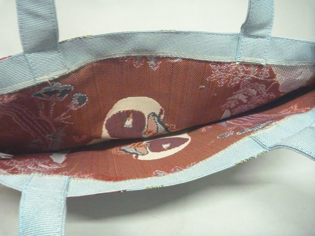Signare Tapestry Flat Tote Shopper Bag - Puffin Parade