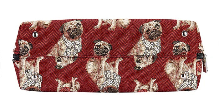 Signare Tapestry Convertible Grab & Shoulder Bag - Pug