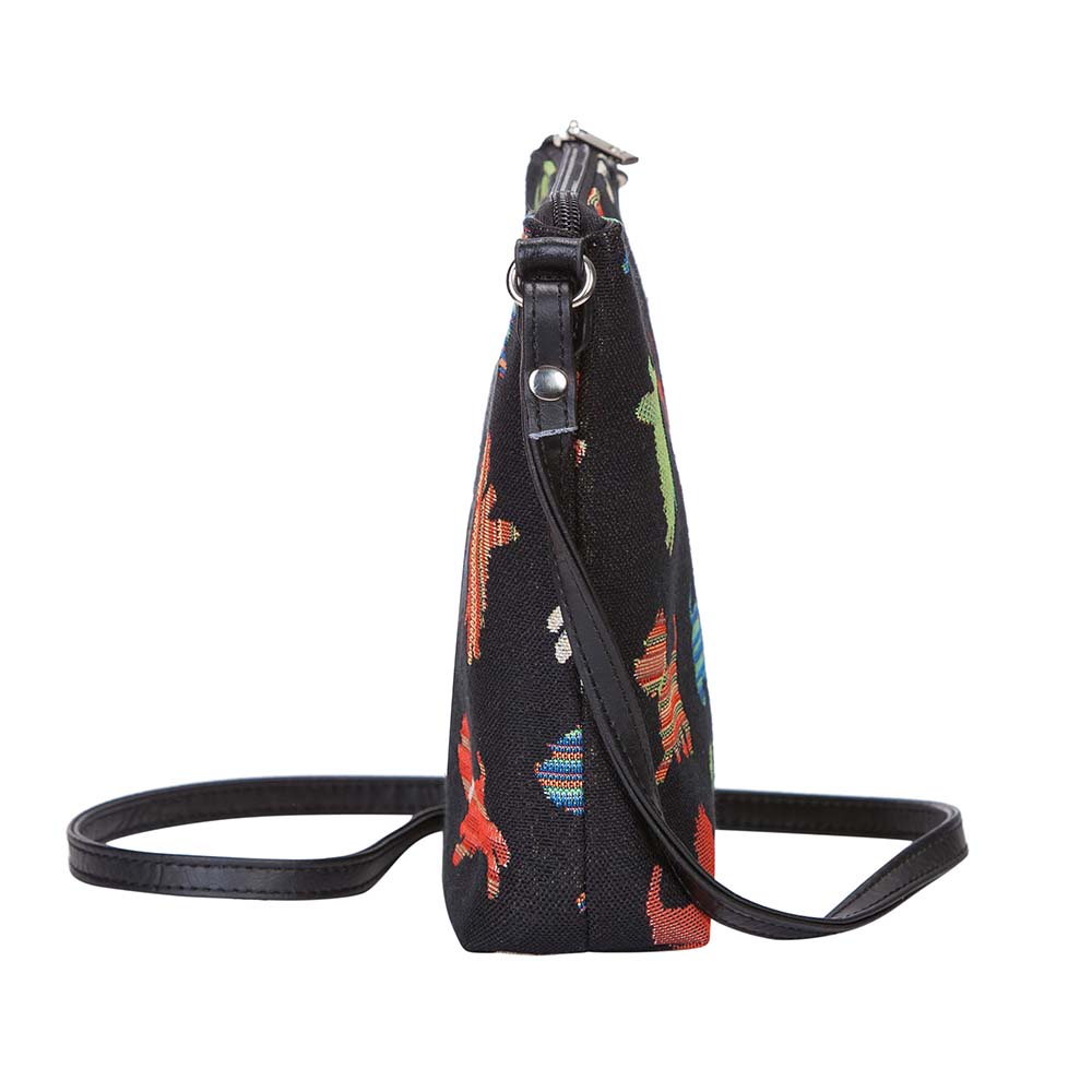 Signare Tapestry Playful Puppy Crossbody Sling Bag