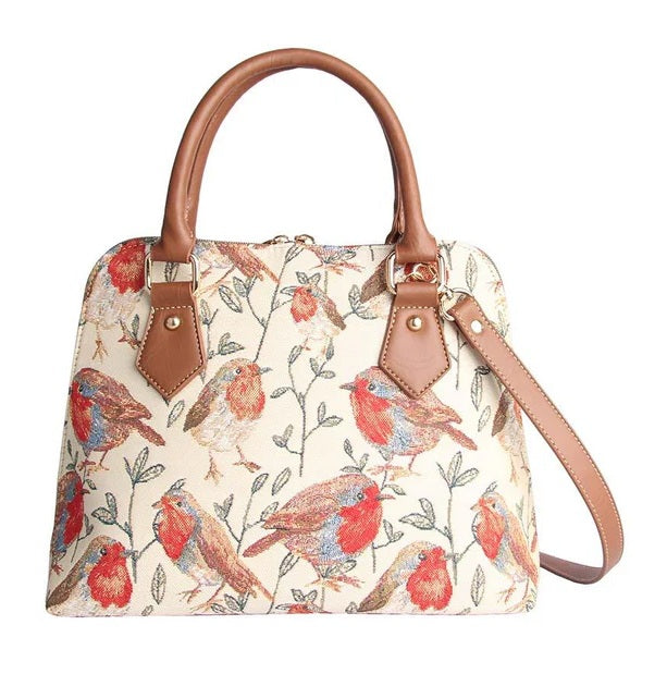 Signare Tapestry 2-in-1 Convertible Grab Bag | Robin Bird Design