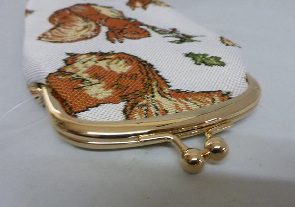 Signare Tapestry Clasp Top Soft Glasses Case - Beatrix Potter's Squirrel Nutkin