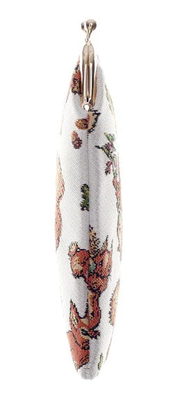 Signare Tapestry Clasp Top Soft Glasses Case - Beatrix Potter's Squirrel Nutkin