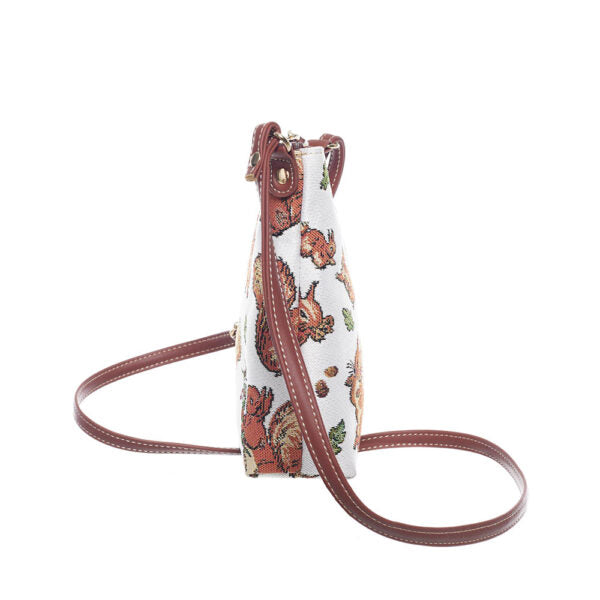 Signare Tapestry Squirrel Nutkin Crossbody Sling Bag