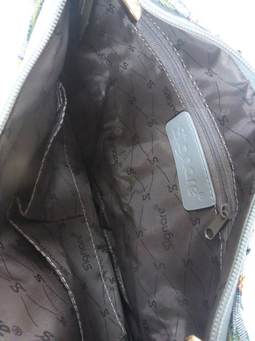 Signare Tapestry Hobo Slouch Bag - William Morris Strawberry Thief Grey