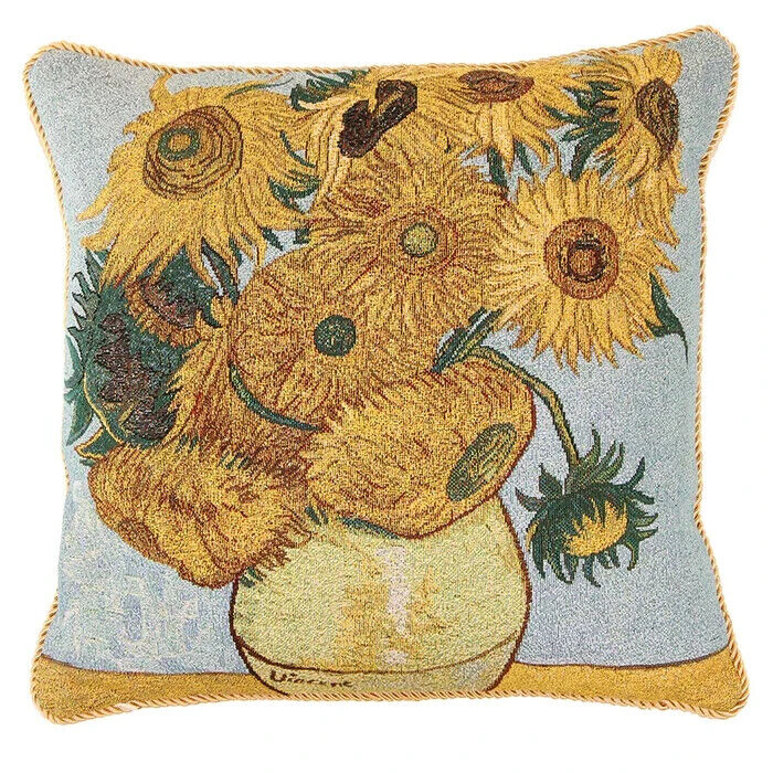 Signare Tapestry Cushion Cover 45cm - Van Gogh Sunflowers