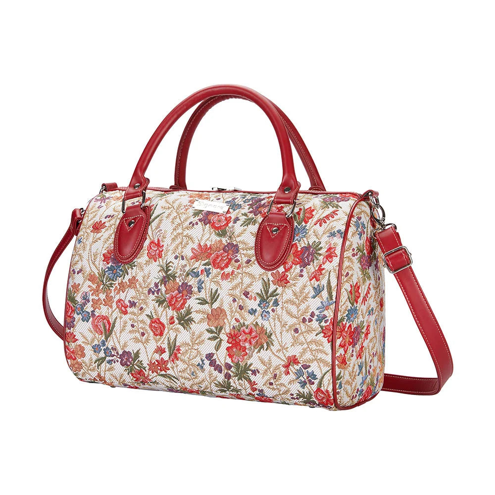 Signare V&A Flower Meadow Tapestry Weekend Travel Bag