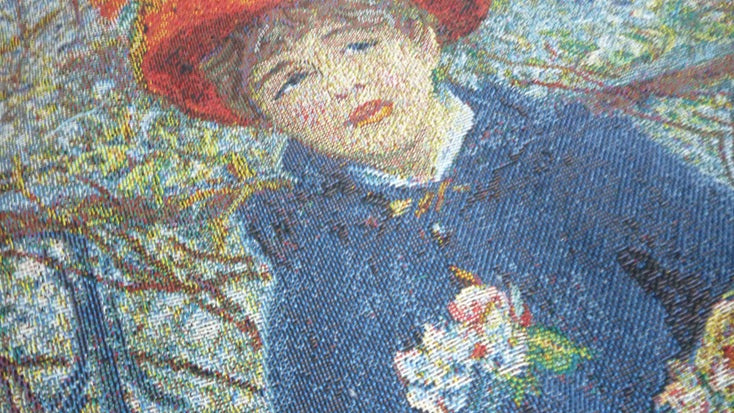 Signare Tapestry Throw Cushion Cover 45cm - Pierre Auguste Renoir Two Sisters