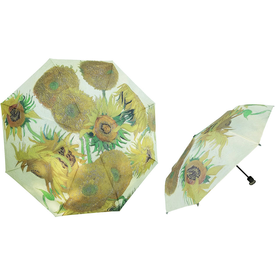 Signare Compact Art Umbrella - Van Gogh Sunflowers