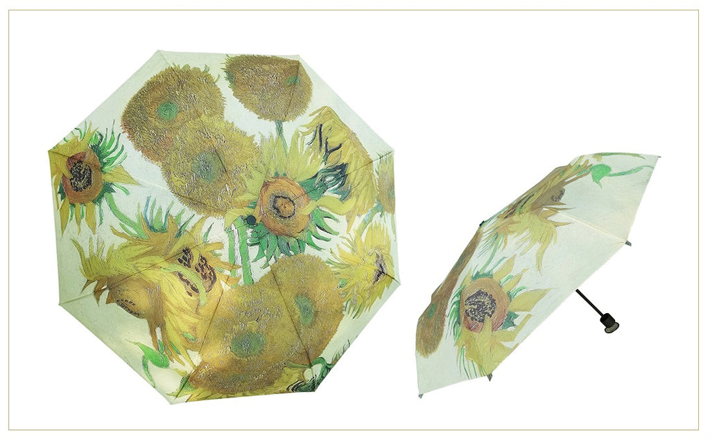 Signare Compact Art Umbrella - Van Gogh Sunflowers