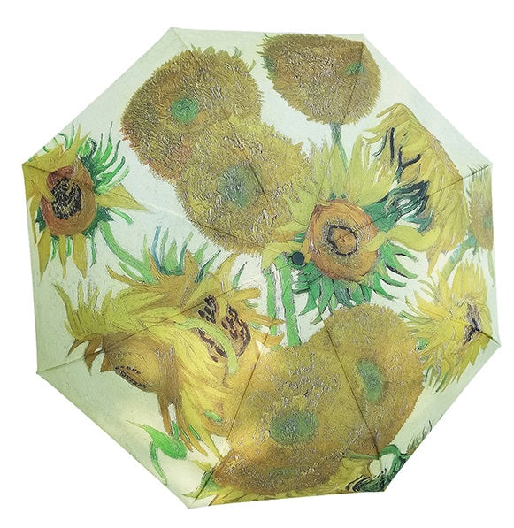 Signare Compact Art Umbrella - Van Gogh Sunflowers