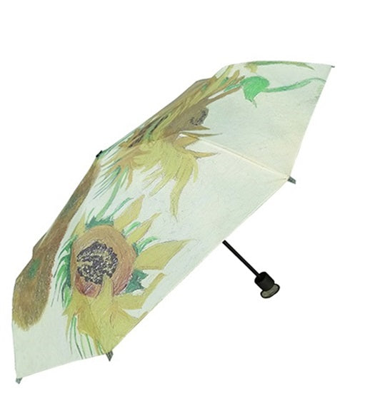 Signare Compact Art Umbrella - Van Gogh Sunflowers