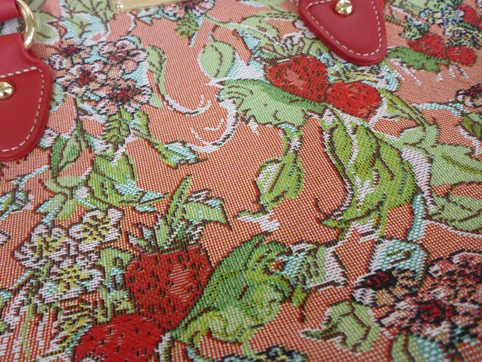 Signare Tapestry Convertible Grab & Shoulder Bag - Wild Strawberry