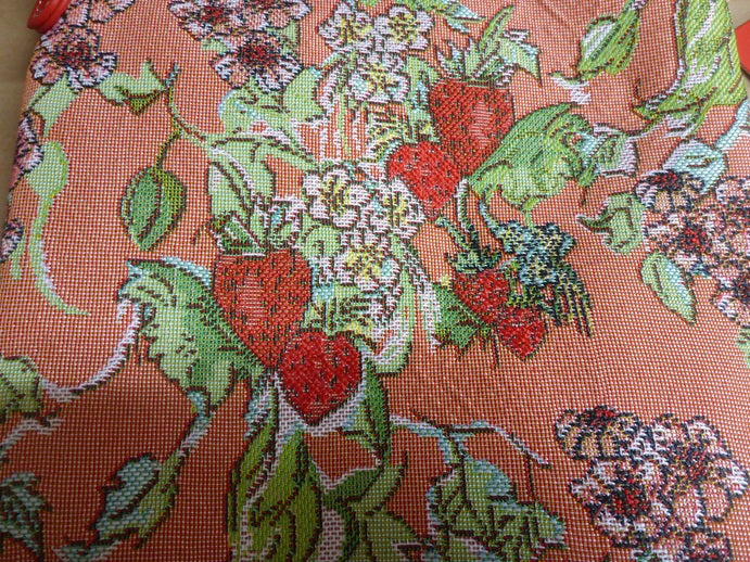 Signare Tapestry Wild Strawberry Crossbody Sling Bag