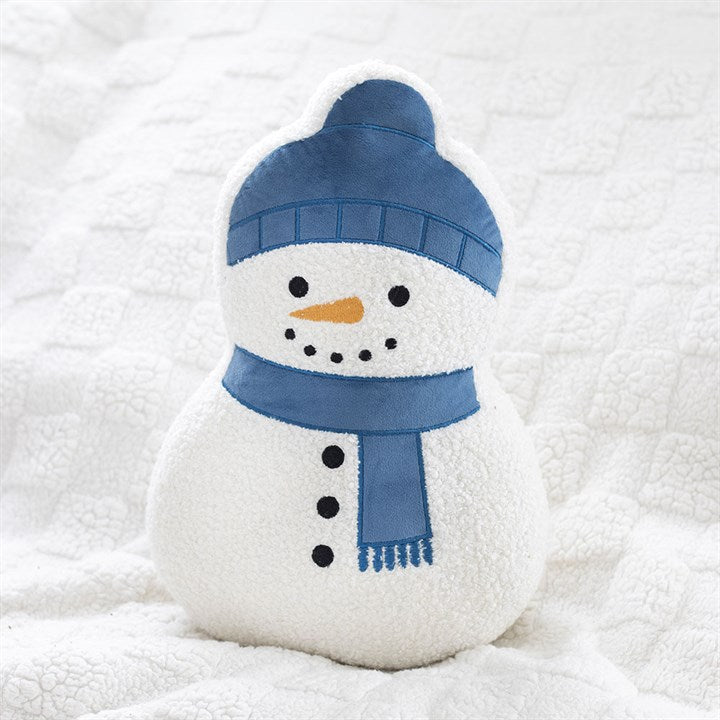 Something Different Snowman Boucle Shaped Cushion | Snow Much Fun | Jones Home & Gift