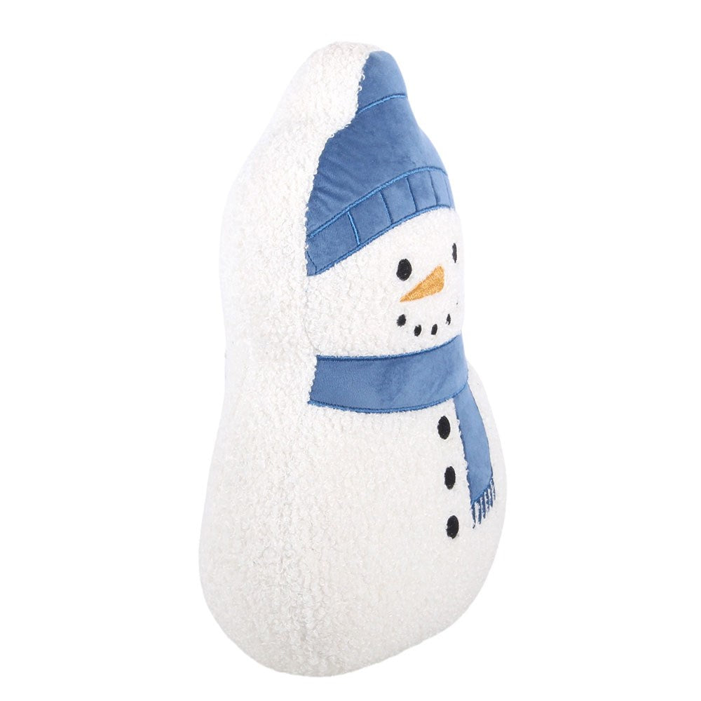 Something Different Snowman Boucle Shaped Cushion | Snow Much Fun | Jones Home & Gift