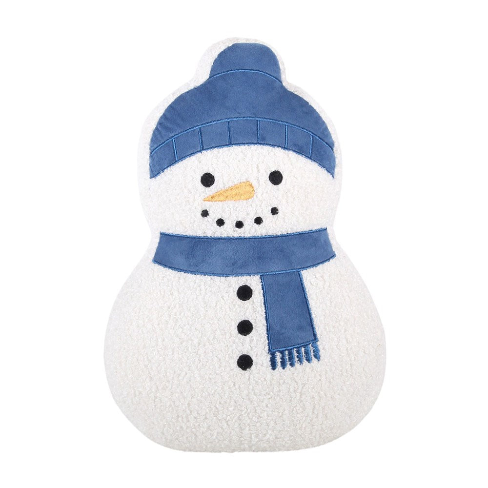 Something Different Snowman Boucle Shaped Cushion | Snow Much Fun | Jones Home & Gift