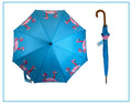 Soake Emily Smith Art Walking Stick Umbrella Flossy and Amber Flamingo