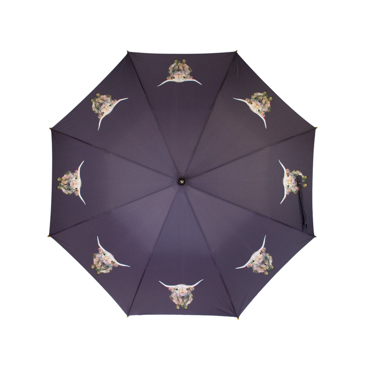 Soake Emily Smith Art Walking Stick Umbrella Heidi the Highland Cow