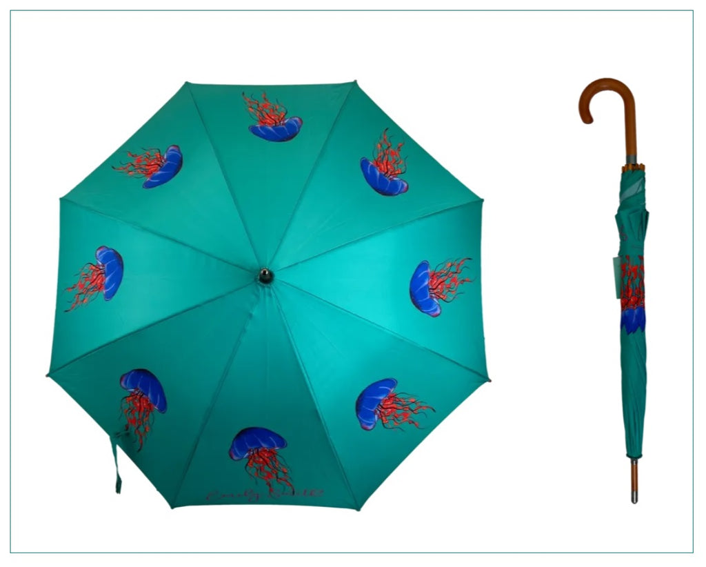 Soake Emily Smith Art Walking Stick Umbrella Jemima the Jellyfish