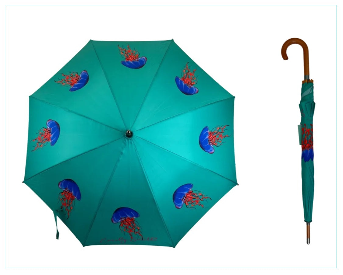 Soake Emily Smith Art Walking Stick Umbrella Jemima the Jellyfish