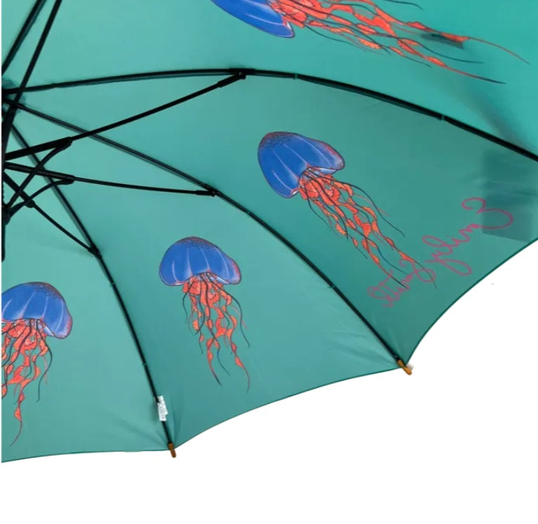 Soake Emily Smith Art Walking Stick Umbrella Jemima the Jellyfish