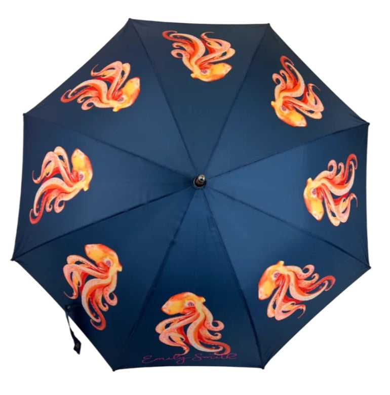 Soake Emily Smith Art Walking Stick Umbrella Oscar the Octopus