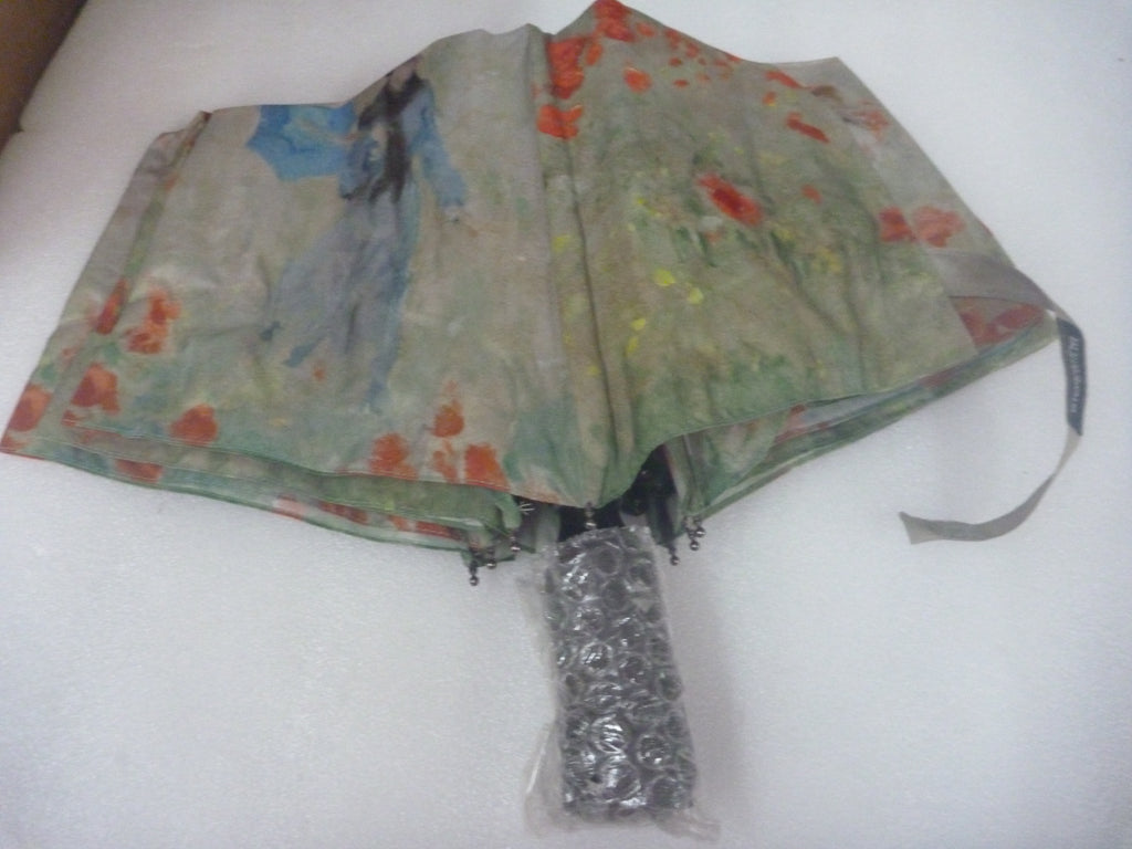 Soake Storm King Compact Folding Umbrella Monet's Poppy Fields