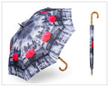 Soake Storm King New York Print Walking Stick Umbrella in Black and White