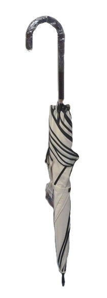 Soake Petal Swirl Walking Stick Umbrella Beige